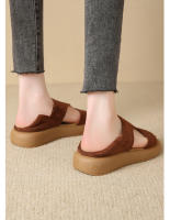Sandalias Romanas Para Mujer Con Un Tirante Suela Suave Sandalias Planas Transpirables Zapatillas De Playa Comodidad Elevada Estación De Verano - details 10
