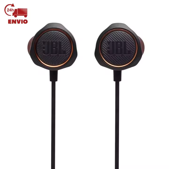 JBL Quantum 50 Auriculares Gaming Intraurales con Micrófono Silenciable y Sonido Potenciado, Multiplataforma, Color Negro - 1