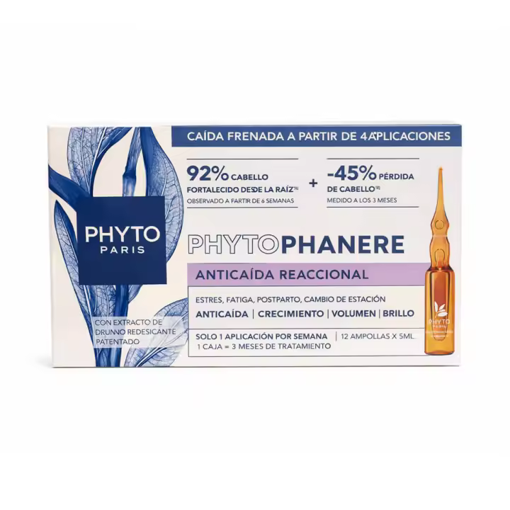 Phytocyane Tto Anticaida Mujer Caida Reaccional 12 Ampollas - 1