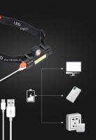 Linterna Frontal LED Recargable Super Brillante Con Magnete De Cola Y Doble Fuente De Luz COB XPE Y Work Light Impermeable Para Camping - details 3