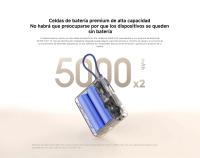Official | Xiaomi 33W Power Bank 10000mAh (Integrated Cable), Salida de carga rápida de hasta 33 W, Cable USB-C integrado para mayor comodidad, 10 000 mAh de capacidad en un diseño compacto y portátil, Carga hasta 3 dispositivos simultáneamente - details 8