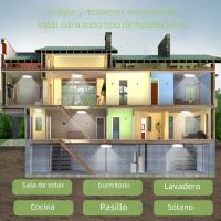 Lámpara De Techo LED Ultrafina 37cm 3 Colores Luz Interior Para Decoración De Habitaciones Cocina Dormitorio Sala De Estar Baño - details 5