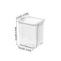 Contenedor De Alimentos Airtight Con Tapa Organizador De Armario Dispensador De Cereal Caja De Almacenamiento De Cocina Ecológico De Plástico PC Capacidad De 150ml - details 8