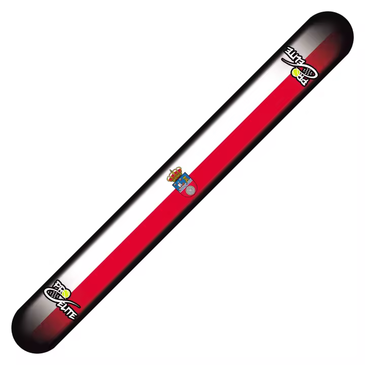 PRO-ELITE. Protector Básico para Palas de Padel. Elige la Bandera de Tu País o Comunidad Autónoma. Material Rugoso de Triple Acción. Fabricado en España. El Protector protege 37cm a lo largo y 4 cm de ancho del marco de tu pala de pádel. - 1