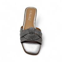 Calzados soraia,✨ Sandalias Planas de Mujer con Brillos – Mules Elegantes con Tiras Trenzadas y Pedrería – Zapatos Abiertos de Verano para Fiesta, Playa, Casual o Noche ✨ Bohemio Básico - details 5