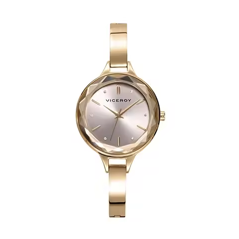 Reloj Viceroy 471314-27 | Analógico | Cuarzo | Esfera Plateada | Correa Marrón - 1