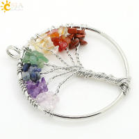 Colgante Clásico En Forma De Ojo De Caballo CSJA Con Piedras Naturales Pendiente De Plata Para Collares Unisex Joyería Moda - details 1