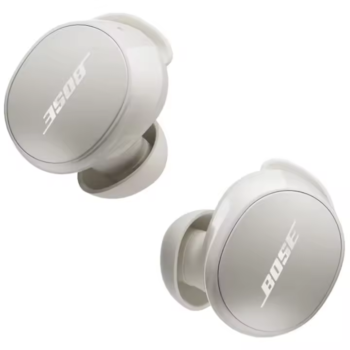 Bose QuietComfort Earbuds , Auriculares con Bluetooth con cancelación de Ruido Activa y micrófono, Tecnología Deep Bass y clasificación IPX4, hasta 8,5 Horas de autonomía, Blanco Ahumado - 1