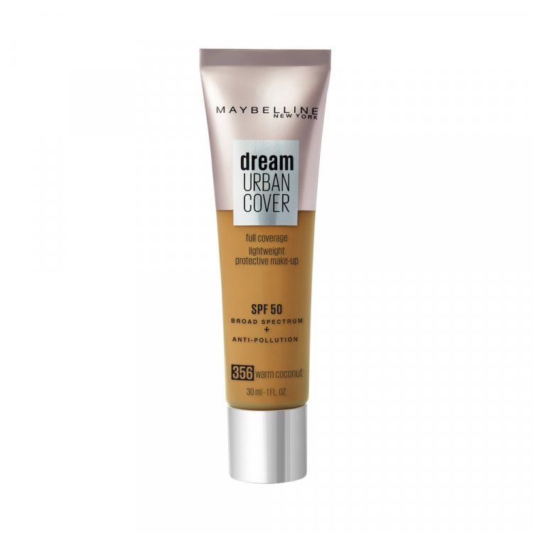 Maybelline Dream URBAN COVER SPF 5, 356 COCONUT-base maquillaje