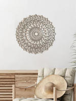 Arte De Mandala De Madera Para Colgar En La Pared Decoración Bohemia Para El Hogar Para Dormitorio Sala De Estar Estudio - details 0