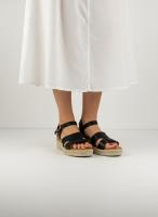 Calzados soraia, Sandalias de Plataforma Plana con Tira al Tobillo para Mujer - Estilo Alpargata Casual con Hebilla Ajustable y Suela Cómoda de Cuña Baja - Sandalias Metalizadas y Mate de Verano - details 6