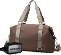 Bolsa de viaje para gimnasio, bolsa de viaje para mujer, bolsa de fin de semana, bolsa de mano para artículos personales, bolsa de yoga con bolsillo húmedo, bolsa de maquillaje para deportes, bailes, - details 0