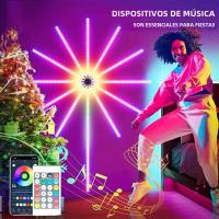 Tira De LED RGBIC Colorida Con Control De Voz Bluetooth Y Tiempo LED Decorativo Para Ambiente Con Efecto De Fuegos Artificiales Y Reproducción De Música - details 20