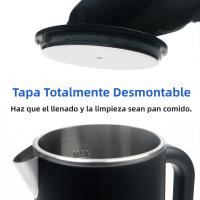 Hervidor Eléctrico De Acero Inoxidable 1.6L 1500W Rápido Cierre Automático Y 16 Horas Calor Mantenido Cuerpo Táctil Frío Protección De Secado - details 5