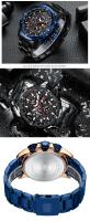 Reloj De Pulsera De Cuarzo Para Hombre MINI FOCUS Gran Dial Resistente Al Agua Con Función De Calendario Y Luz Trasera Acero Inoxidable Estilo Casual - details 25