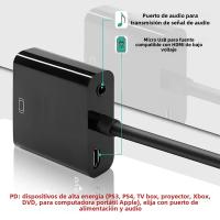 Cable Convertidor HD 1080P HDMI a VGA Con Audio Y Alimentación Para Tablet Laptop PC TV Adaptador HDMI Macho a VGA Hembra - details 3