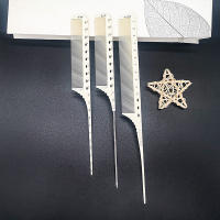 Peine Profesional Para Cabello Escala 1pc Herramientas De Estilizado Y Corte De Salon Barbero Peine De Dientes Anchos Para Peluquería - details 2