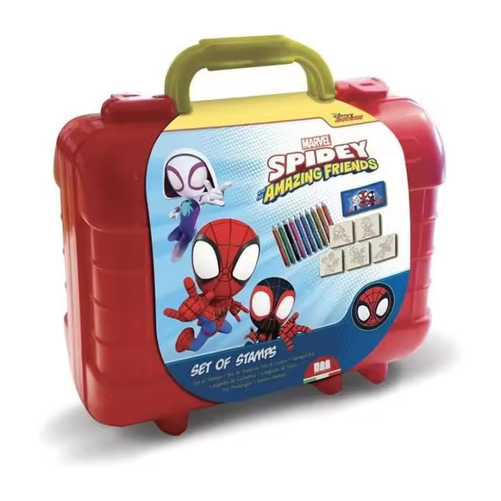 MALETÍN SPIDEY CON CUÑOS FIGURAS Y PINTURAS - 1