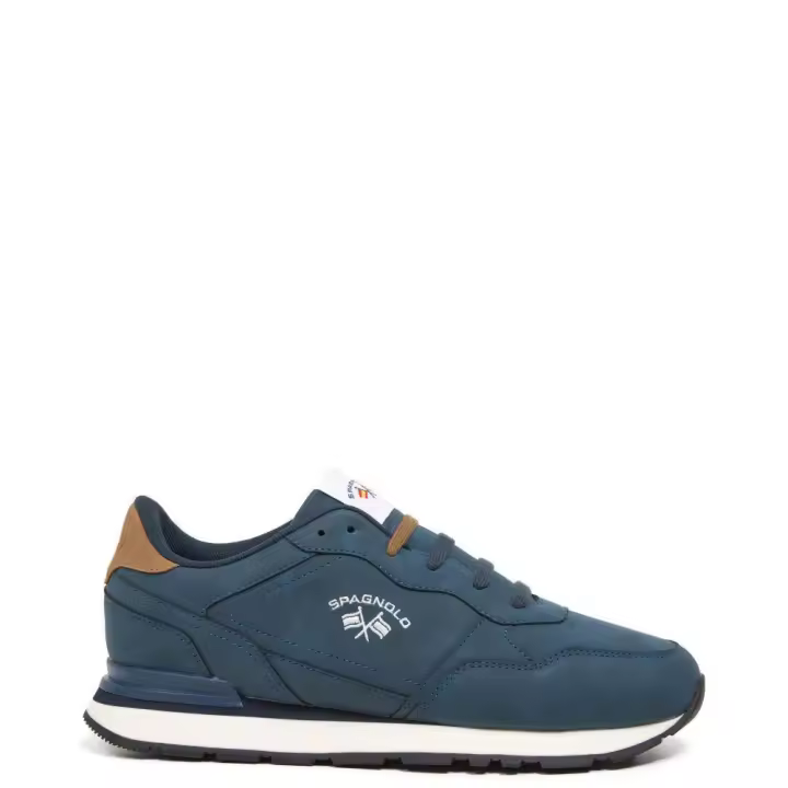 Spagnolo 40031 Zapatillas para hombre azul marino en sintético con cordones 40031-107 - 1