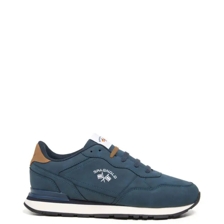 Spagnolo 40031 Zapatillas para hombre azul marino en sintético con cordones 40031-107 - 1