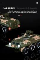 Modelo De Transporte De Personal Blindado a Escala 1:32 Juguete De Colección Para Niños Con Luz Y Música Función De Retroceso Material De Aleación Militar Verde Camuflado - details 2