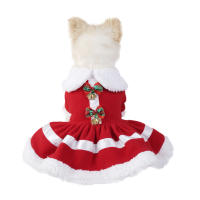 Vestido De Fieltro Para Mascotas Para Navidad Ropa De Perro Para Fiestas Disfraz Festivo Para Animales Domésticos Tamaño Pequeño - details 4