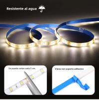 Tira LED Impermeable 2835 Con Sensor De Movimiento Pir Adaptador De Energía EU US 110V 220V a 12V Luz De Armario Inferior - details 2