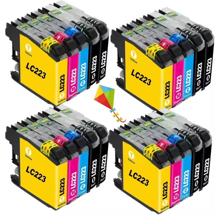 20 Tintas Brother LC223 para Impresoras Brother MFC-J4420DW J4620DW J680DW J880 DCP-J4120DW J562DW - 1