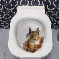 Asiento De Inodoro De PVC Resistente Al Agua Con Estampado De Gato Y Perro Decoración Para Baño Accesorios Animal WC Para El Hogar - details 4