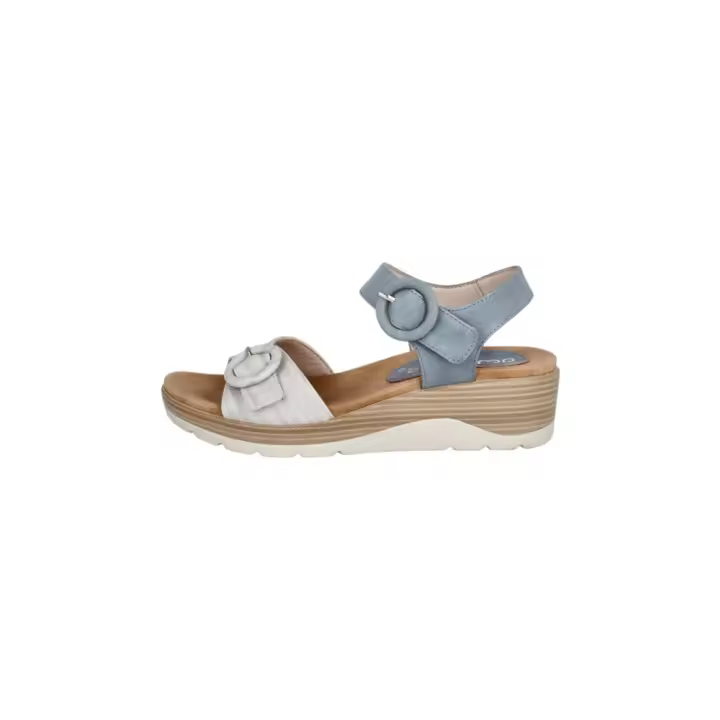 Amarpies ABZ30142 Sandalias De Cuña Mujer Azul - 1