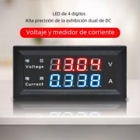 M4430 Voltímetro Y Amperímetro Digital De 4 Dígitos 0-100V/10A Con Pantalla Dual Roja Y Azul Medidor De Voltaje Y Corriente Tester Detector - details 2