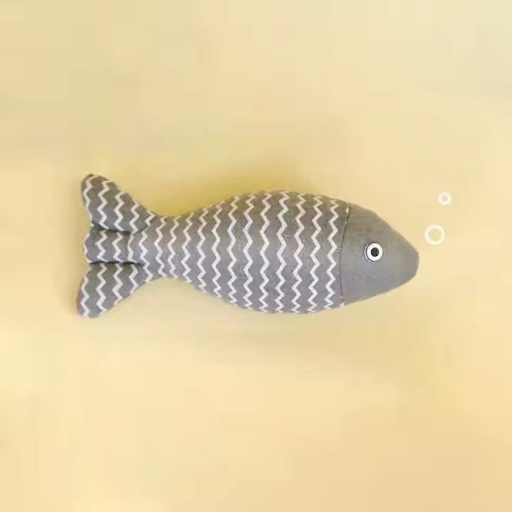 Juguete De Pescado Para Gato MADDEN Simulación De Pescado Con Menta Juguete Interactivo Para Gatos Y Gatitos Almohadilla De Raspadura Regalo Para Mascotas - 1
