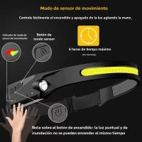 Linterna Frontal LED Recargable De Larga Duración Con Potente Luz Para Camping Y Actividades Al Aire Libre Resistente Al Agua - details 0