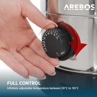 AREBOS Dispensador de Bebidas Calientes 8,8 L máquina de vino caliente 950 W - details 22