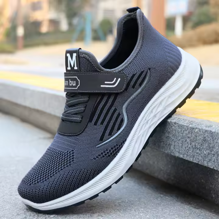 Zapatos casuales de primavera para hombre, transpirables, para parejas, con tejido volador, deportivos - 1