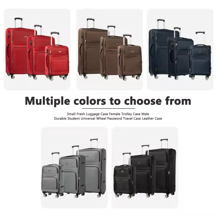 S7 STAR Juego de maletas de 3 piezas blandas de gran capacidad,Cabina Trolley Expandible 20+28+32 pulgadas con 4 Ruedas Giratorias 360°, Conjunto Maleta Ligero Seguro - 1