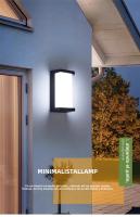 Lámpara De Pared Exterior LED Impermeable IP66 Con Sensor De Movimiento Iluminación Moderna Para Porche Balcón Jardín - details 0