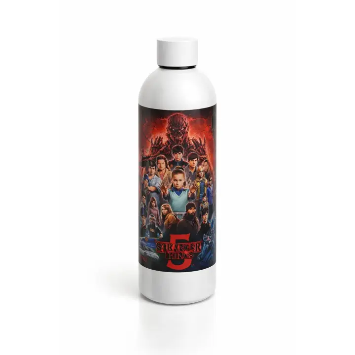 Botella bidon de stranger things de 800ml de acero inoxidable - 1