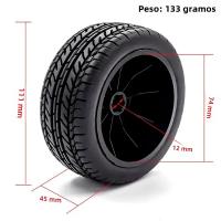 4pcs Neumáticos De Camión De Pista Corta 112mm 1/10 Con Rueda Y Hex 12mm Para Slash Arrma Senton HuanQi 727 Vkar 10sc Hpi Coche RC - details 0