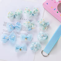 Set De 11 Clips De Cabello Con Encaje Y Plumas Para Bebés Niñas Con Borlas Alas Plateadas Y Barretas De Flor De Perla Almacenamiento De Cinturón Uso Diario Para Niñas - details 1