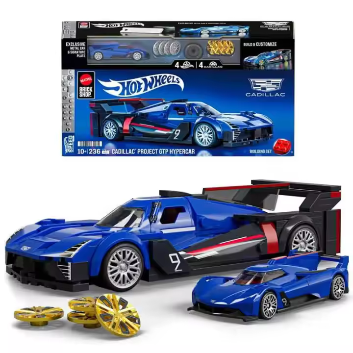 Mattel Brick Shop Hot Wheels Cadillac Project GTP Hypercar 236 Piezas (Mattel JFR89) Mattel - 1