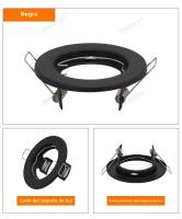 6pcs Foco LED De Techo Con Marco Recubierto De Aluminio GU10 MR16 Blanco Para Iluminación De Techos Y Salas De Estar - details 8