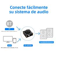 Amplificador De Potencia Digital 50W+50W 2.1 Canales Con Subwoofer Y Bluetooth 5.1 YS-AP50L Amplificador Estéreo Stereo Con Entrada AUX USB Compatible Con Audio Y Video Equipamiento - details 11