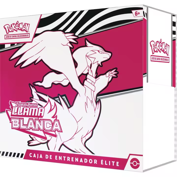 Pokémon: Caja de Entrenador Élite de Escarlata y Púrpura-Llama Blanca: Reshiram de JCC (1 Carta de promoción con ilustración expandida de Tornadus, 9 Sobres de Mejora y Accesorios prémium) - 1