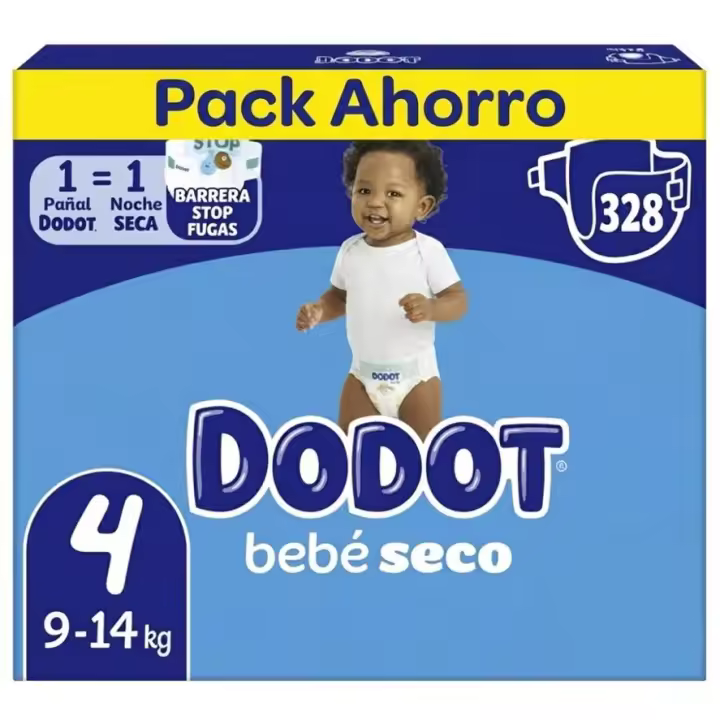 Dodot Bebé Seco - Pack Ahorro Pañales. Disponible en tallas 3, 4, 5, 6 y 7. - 1