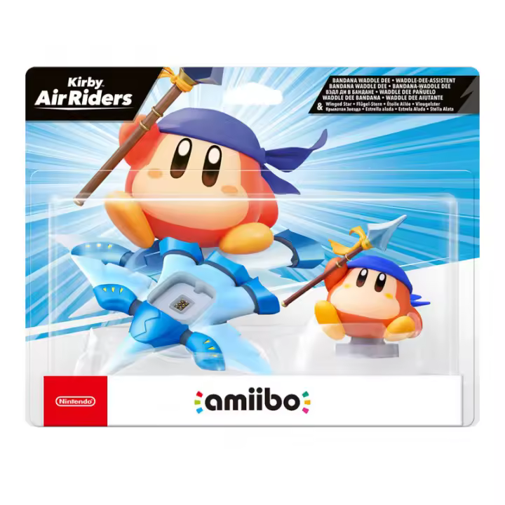Nintendo - Figura Amiibo Waddle Dee Pañuelo & Estrella Alada Coleccion Kirby Air Riders (Edición española) - 1