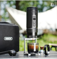 HiBREW H4C BARISTA ULTRA, Portable Coffee Machine, Detachable Battery, Wireless Heating, AdjustableTemperature (85~95°C), Professional Bottomless 51mm Portafilter, 20-BarHigh Pressure, 100mL Water Tank, with Aluminum Alloy Stand, 7500mAh Battery - details 17