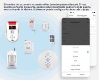 Sistema De Alarma De Seguridad Doméstica KERUI Con Altavoz Y Silbato WIFI 110db Control Remoto a Través De Tuya Sensor De Movimiento Y Puertas Ventanas Para Casa - details 4