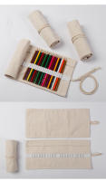 Estuche De Lienzo Colorido Para Lápices Y Pinceles Estuche De Almacenamiento Para Estudiantes Y Artistas Tamaño Variado - details 10