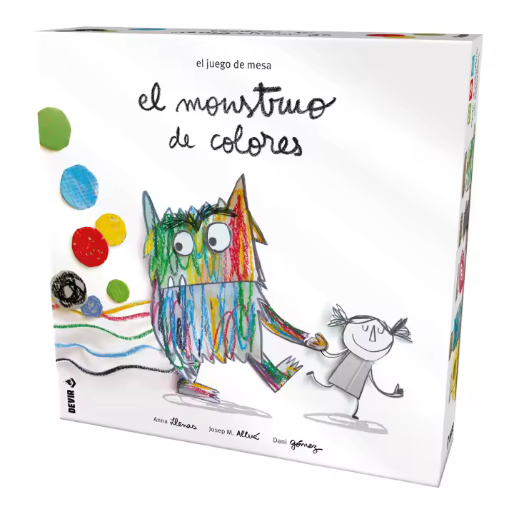 Devir - El Monstruo de colores, Juego de mesa infantil, 4 años, basado en el libro oficial de Anna Llenas, más 250mil copias vendidas - 1